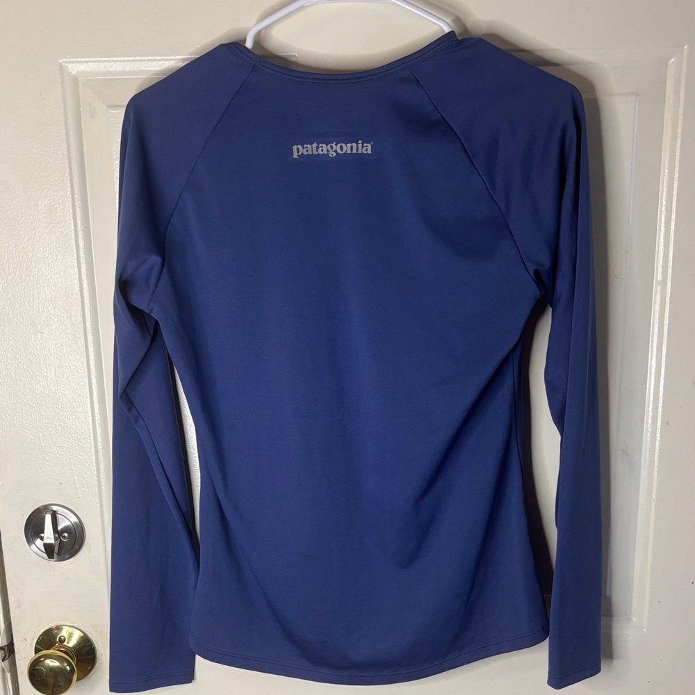 Patagonia Women's Long-Sleeve Performance Top in Deep Blue